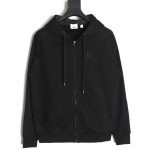 Burberry B plaid hooded zip-up hooded sweatshirt