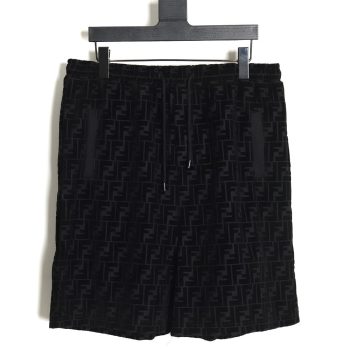 Fendi 22ss FF all-over printed flocked shorts