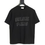 Celine rivet letter heavy industry short sleeves