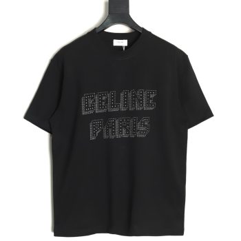 Celine rivet letter heavy industry short sleeves