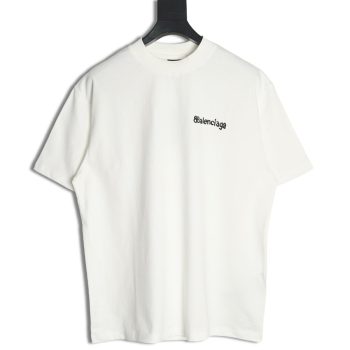 Balenciaga Graffiti Small Letters Print Short Sleeve T-shirt