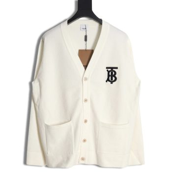 Burberry embroidered TB letter sweater cardigan