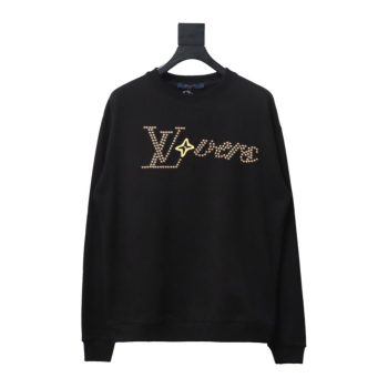 Louis Vuitton long-sleeved sweatshirt with metal studs