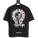 Chrome Hearts ink-dyed horseshoe print short sleeves TSK1