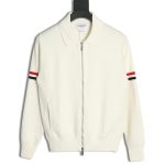 Thom Browne Zip-up jacket with webbing sleeves
