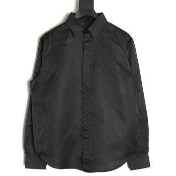 Louis Vuitton dark pattern all over print shirt TSK1