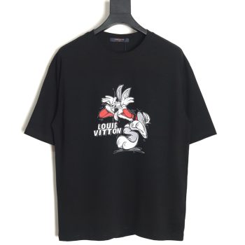 Louis Vuitton Disney co-branded red Bugs Bunny psychedelic short sleeve TSK2