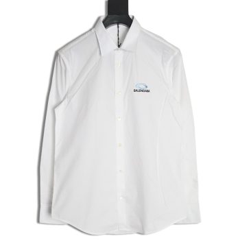 Balenciaga embroidered logo shirt