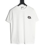 Dior four-color embroidered chapter letter T-shirt