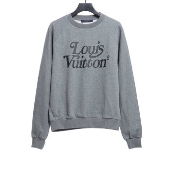 Louis Vuitton × Nigo Joint Gray Raglan Sleeve Round Neck Sweater