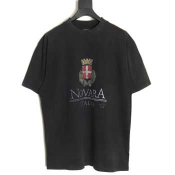 Balenciaga wheat crown logo color printing short sleeve