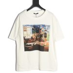 Louis Vuitton oil painting graffiti print short sleeves
