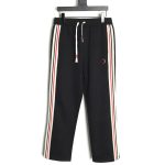 Moncler embroidered logo webbing trousers