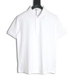 Dior embroidered lettering signature short sleeve polo shirt