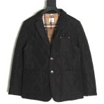 Burberry double-zip thin cotton hooded jacket