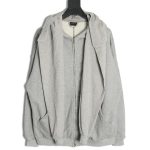 Balenciaga fake two-piece shawl hooded zipper jacket