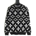 Louis vuitton presbyopia all-over print double-thread jacquard sweater