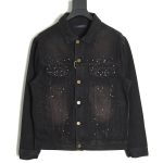 Louis Vuitton Gypsophila hot diamond embroidery denim jacket TSK1