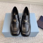 Parda Brushed leather loafers