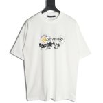 Louis Vuitton sketch lettering logo print short sleeves