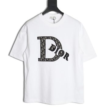 Dior presbyopia appliqué letter short sleeves