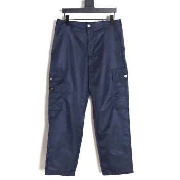 PRADA PradaPrada Prada nylon pocket straight wide-leg pants