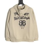 Balenciaga spoof graffiti letter logo print hooded sweatshirt