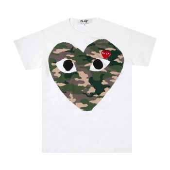 Comme des Garcons PLAY Play Camouflage Heart T-shirt