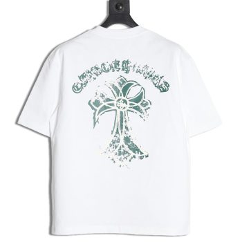 Chrome Hearts mottled cross Sanskrit print short sleeves