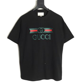 Gucci belt logo embroidered short-sleeved T-shirt TSK1