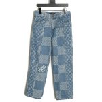 Louis Vuitton NIGO checkerboard print jeans