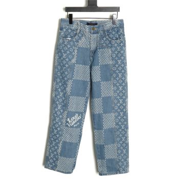 Louis Vuitton NIGO checkerboard print jeans