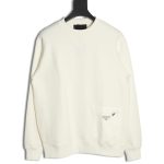 Prada triangle logo pocket crew neck sweatshirt