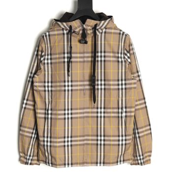 Burberry Check Reversible Hooded Jacket