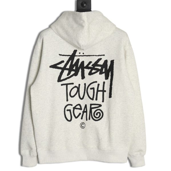 Stussy TGH letter printed hooded plus fleece hoodie
