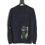 Dior dinosaur chair embroidered crewneck sweater TSK1