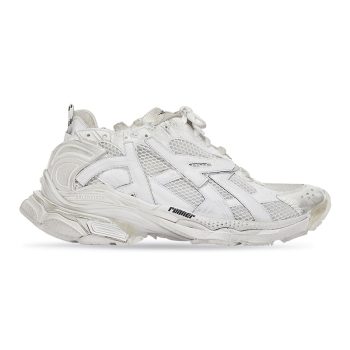 BALENCIAGA MEN'S RUNNER SNEAKER IN WHITE