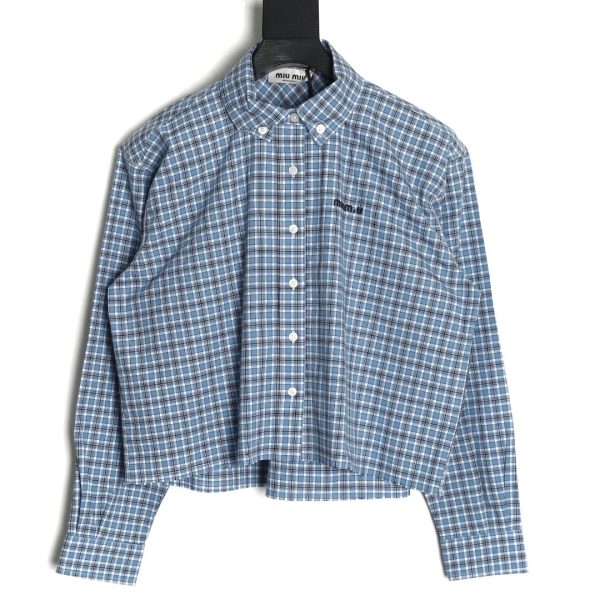 Miu miu checked shirt