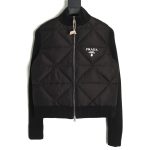Prada diamond down patchwork jacket TSK1