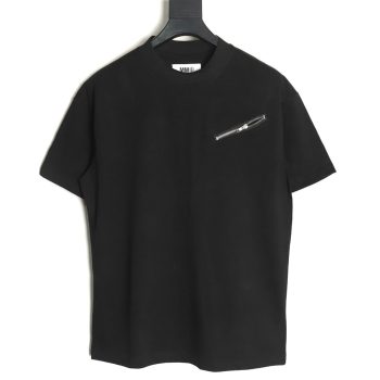 Maison Margiela zip-up short-sleeved T-shirt