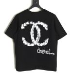 Chanel hand-painted graffiti letters short sleeve TSK1