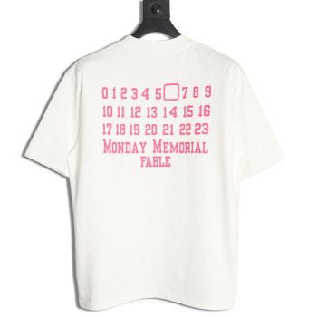 Maison Margiela calendar letter short sleeve