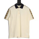 Gucci reflective webbing polo short sleeve