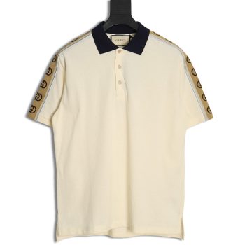Gucci reflective webbing polo short sleeve