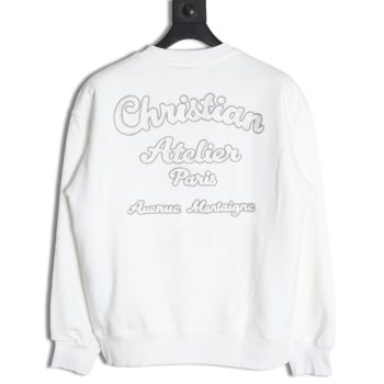 Dior lettering embroidered crewneck sweatshirt