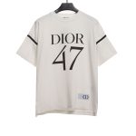 Dior 47 number embroidered short sleeves