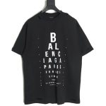 Balenciaga Cut Eye Chart Short Sleeve T-shirt TSK1