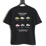Balenciaga Daddy Shoes Lettering Print Short Sleeve T-shirt