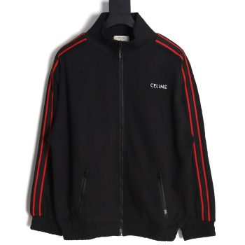 Celine 23Fw embroidered small label red edge webbing suit jacket