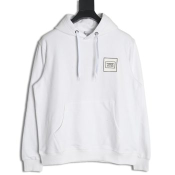 Burberry chest silicone square logo hooded sweatshirt